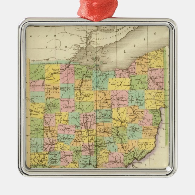 Ohio US Julgransprydnad Metall (Framsidan)
