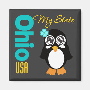 Ohio USA pingvin Magnet