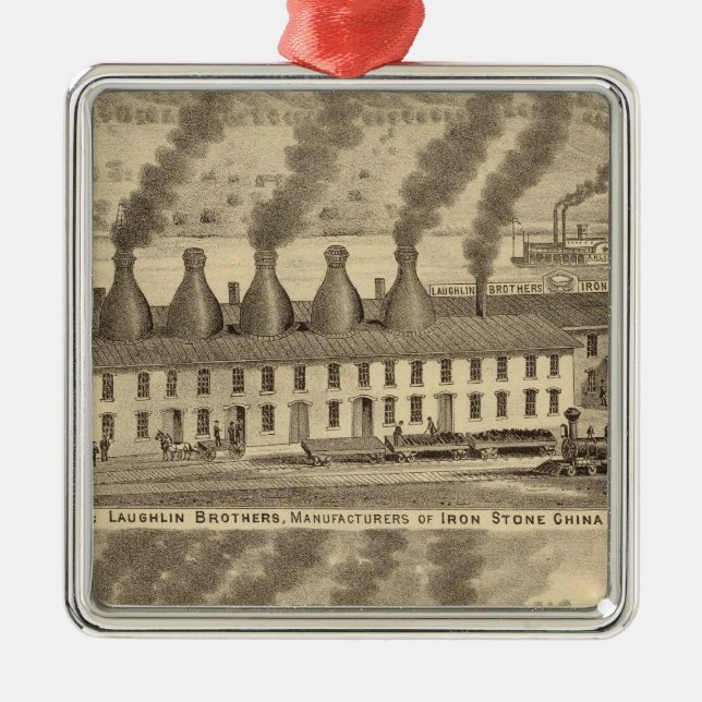 Ohio Valley krukmakeri, Laughlin bröder Julgransprydnad Metall (Framsidan)