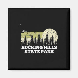 Ohio Vandring Hocking Hills State Park Träd Natur Magnet