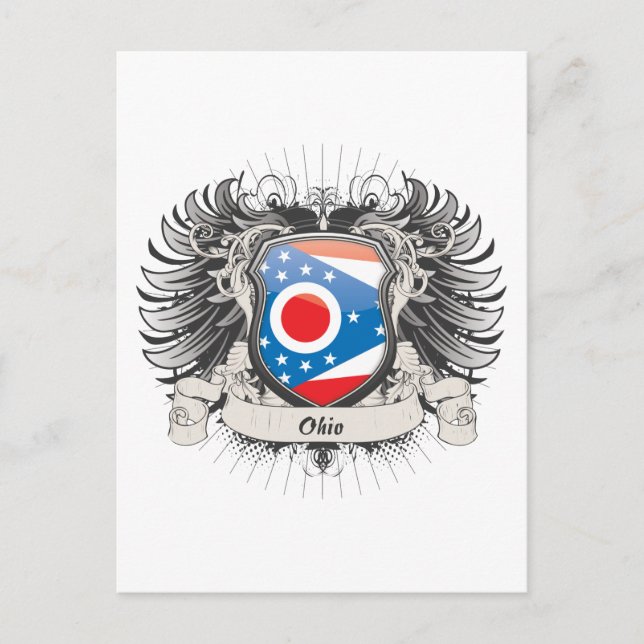 Ohio Vapensköld Vykort (Framsida)