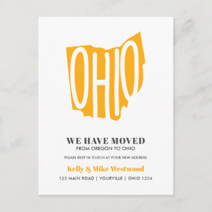 OHIO Vi har flyttat Nytt adress nytt hemvykort Vykort