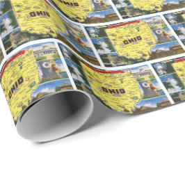 Ohio-vintagen för Buckeye-tillstånd Presentpapper