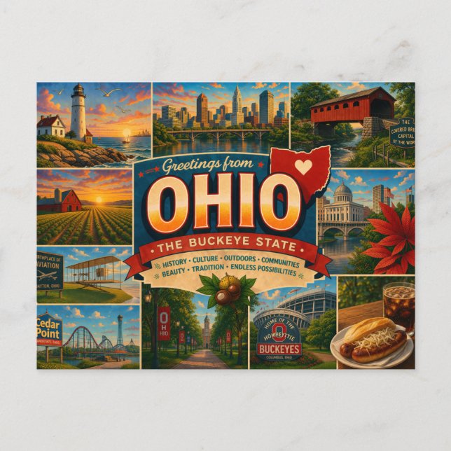 Ohio vykort (Framsida)