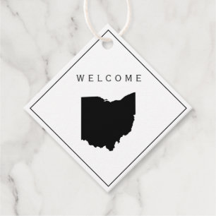 Ohio Welcome Bag Gift Märkre Bröllop Helg Gåvor Etiketter
