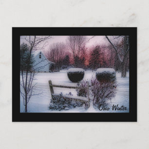 Ohio Winter-vykort Vykort
