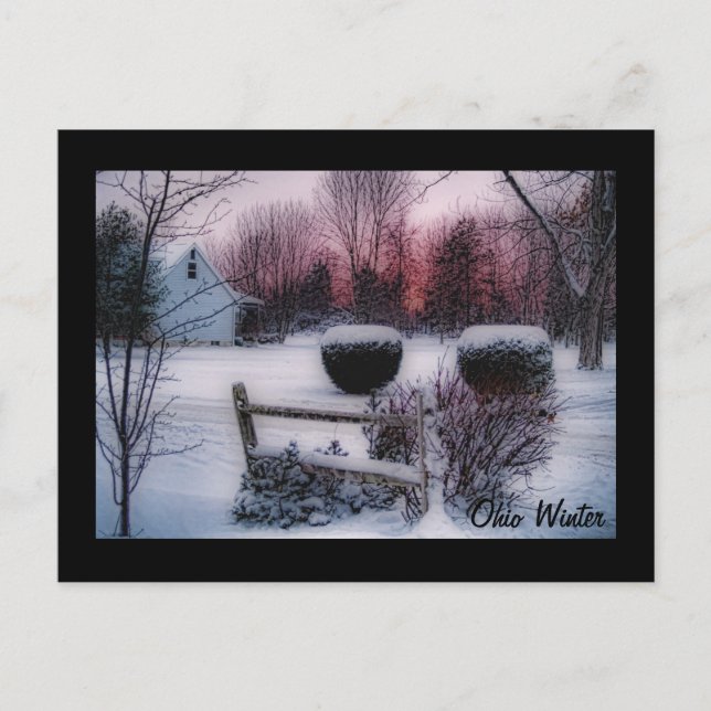 Ohio Winter-vykort Vykort (Framsida)
