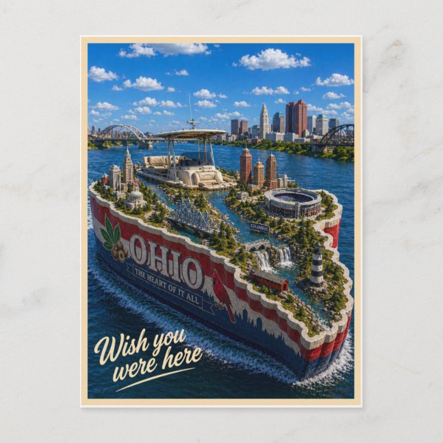 Ohio | Wish You Were Here | Statserie Vykort (Framsida)