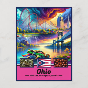 Ohio Wonders Iconic Landmarks Vykort