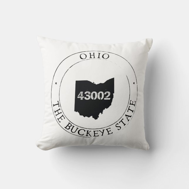 Ohio Zip Code Pillow Kudde (Framsida)