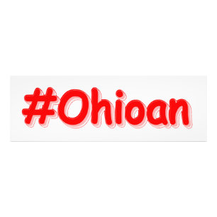 "#Ohioan " Cute Design. Köp nu, Kanvastryck Fototryck
