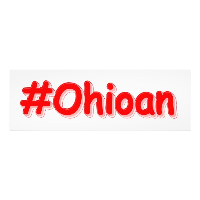 "#Ohioan " Cute Design. Köp nu, Kanvastryck Fototryck (Framsidan)