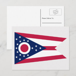 Ohioan Flagga, Flagga Ohio Vykort