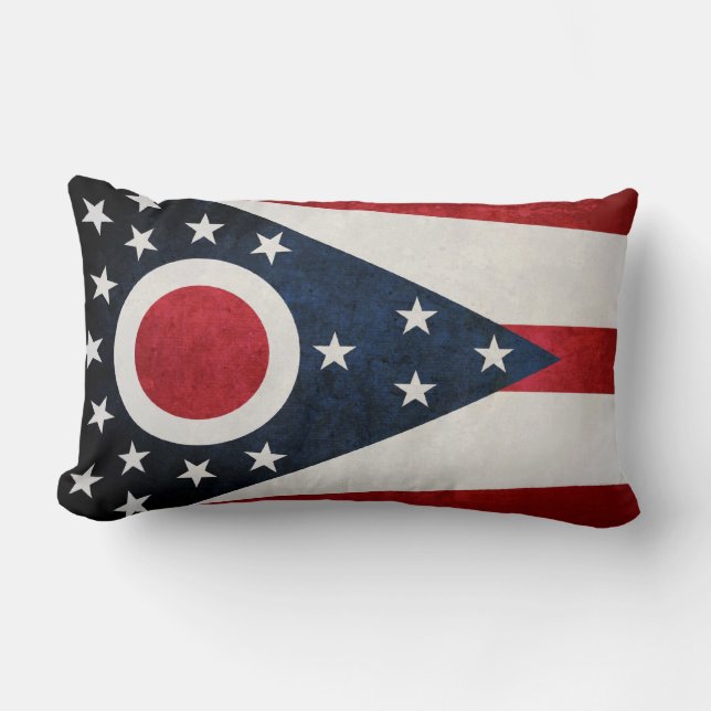 Ohioan flagga lumbarkudde (Framsida)