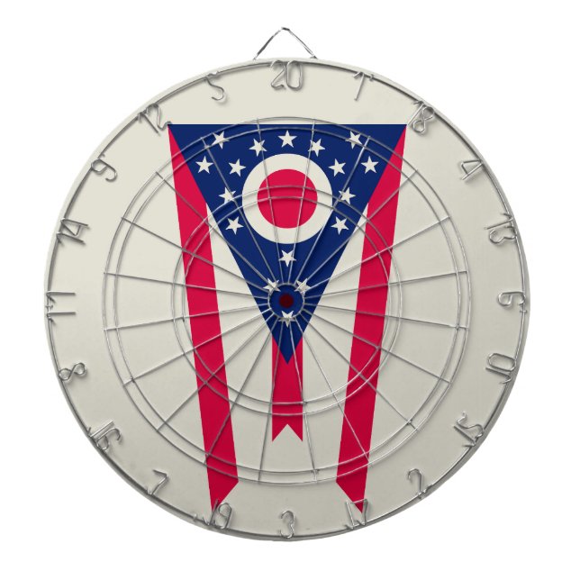 Ohioflaggan: Buckeye State-banner Darttavla (Framsidan)
