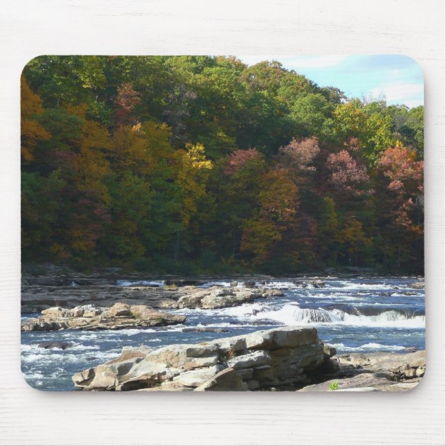 Ohiopyle River Rapids in Fall Pennsylvania Autumn Musmatta (Framsidan)