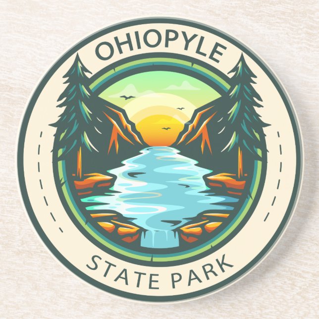 Ohiopyle State Park Pennsylvania Badge Underlägg (Framsidan)