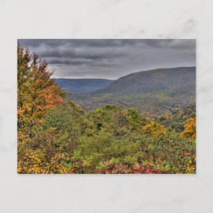 Ohiopyle Valley Overlook in Autumn, Pennsylvania Vykort