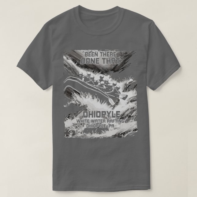 Ohiopyle White Vatten Raiting River Rapids Pennsyl T Shirt (Design framsida)