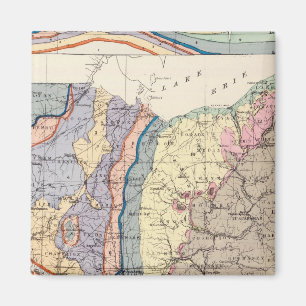 Ohios geologiska karta magnet