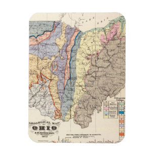Ohios geologiska karta magnet