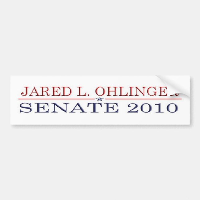 Ohlinger för senat bildekal (Framsidan)