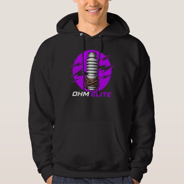 Ohm Elite elektrikerpresent högt spänning Hoodie (Framsida)