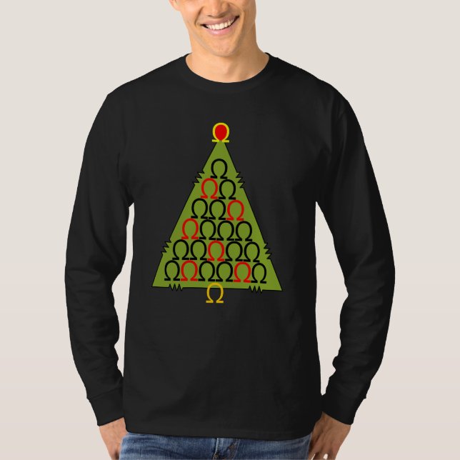 Ohm Julgran T Shirt (Framsida)