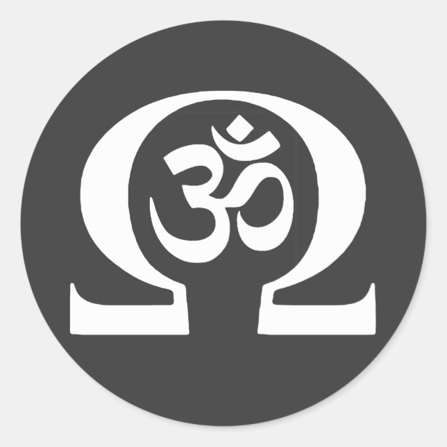 Ohm Om Runt Klistermärke (Framsida)