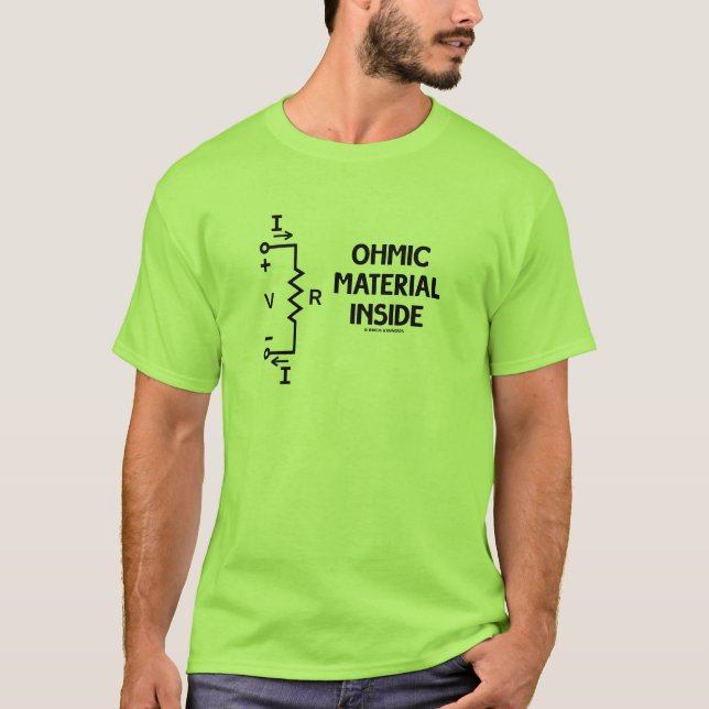 Ohmic materiell insida (ohmens lag) t shirt (Framsida)