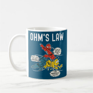 OHMS Law Funny Electricity förklarade Electricity Kaffemugg