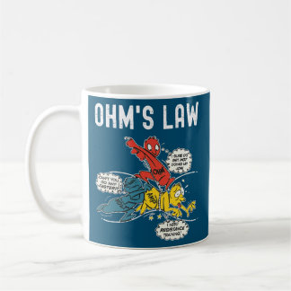 OHMS Law Funny Electricity förklarade Electricity  Kaffemugg