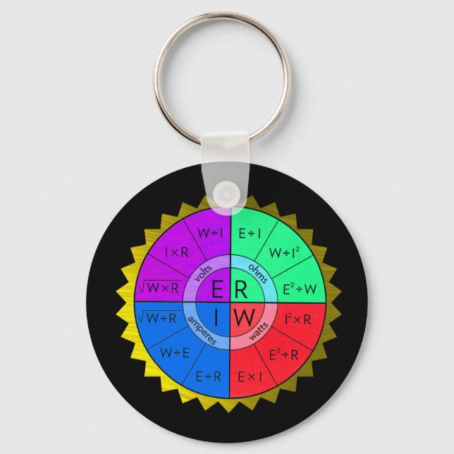 OHM'S LAW-KEYCHAIN NYCKELRING (Framsida)