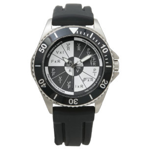 Ohms Law Watch - Black and White Armbandsur
