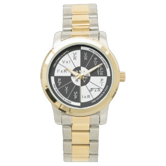 Ohms Law Watch - Black and White Armbandsur