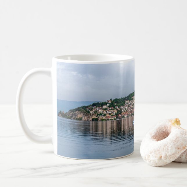 Ohrid - Makedonien-kaffe Mugg (Med munk)