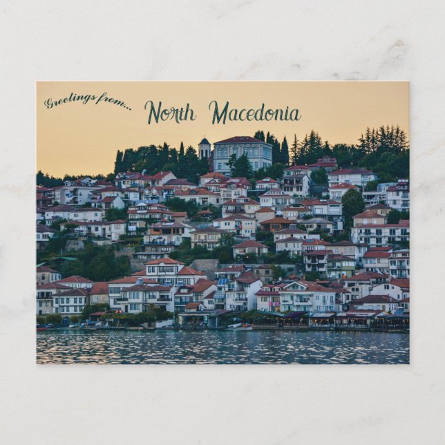 Ohrid Nordmakedonien Vykort (Framsida)