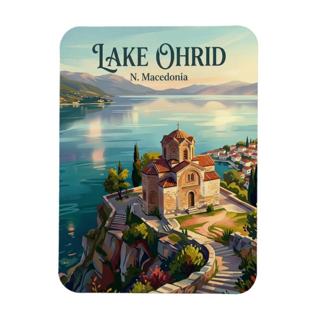Ohridsjön Nordmakedonien Magnet (Vertikal)