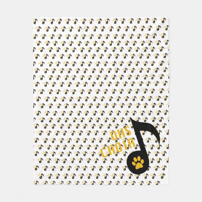 OHSChoir Note Fleece Blanket (Framsidan)