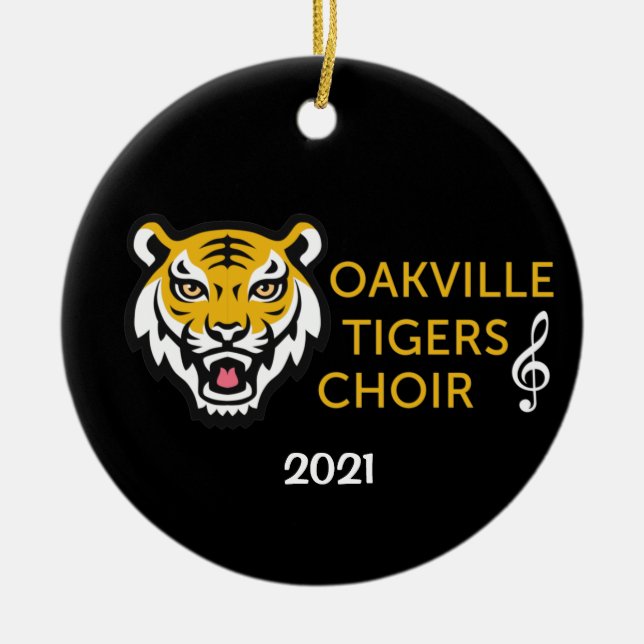 OHSChoir Tigers Mörk Ornament (Framsidan)