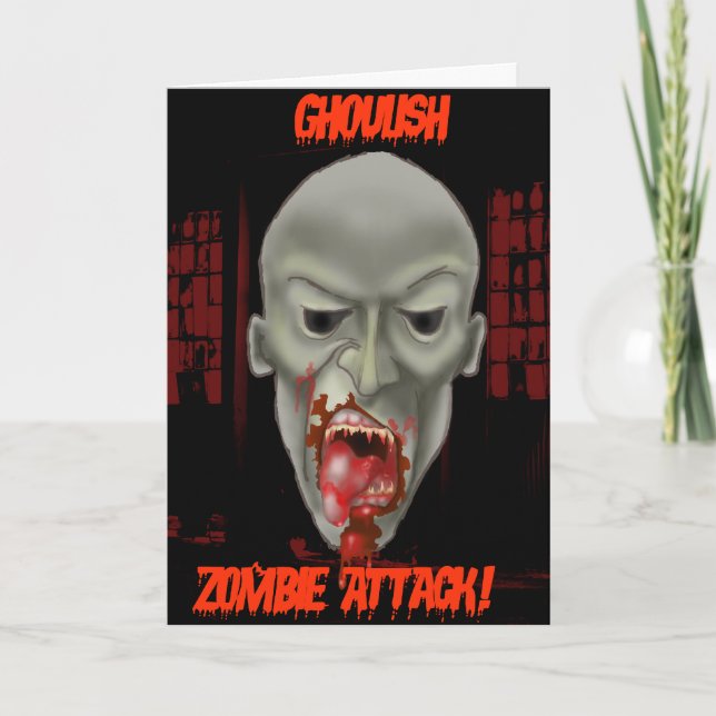Ohyddlig Zombiedöd Kort (Framsida)