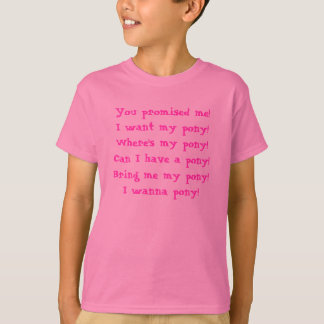 Ohyfsad flicka - ponny t shirt