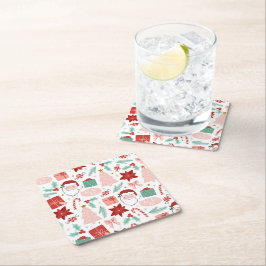 Ohyfsad jul underlägg papper kvadrat