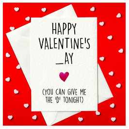 Ohyfsad och ynklig Valentindag-kort för honom Julkort