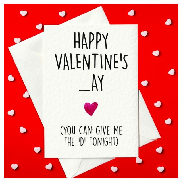 Ohyfsad och ynklig Valentindag-kort för honom Julkort (Skapare uppladdad)