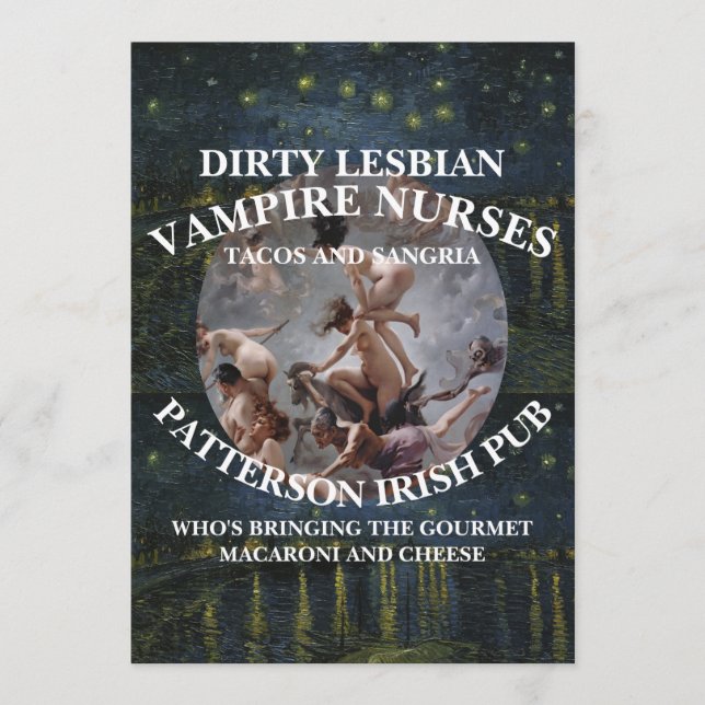 Ohyfsad resesjuksköterska  julkort (Framsida)