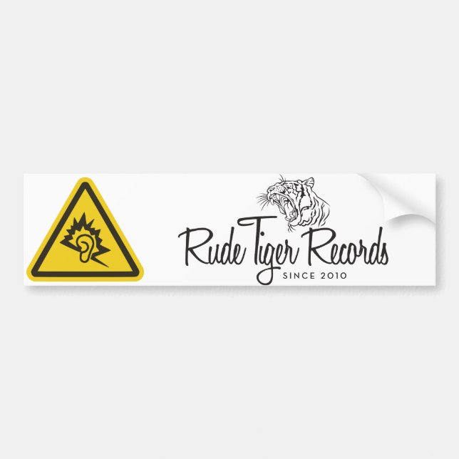 Ohyfsade tigerrekord bildekal (Framsidan)