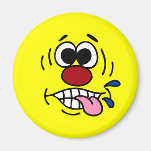 Ohyfsat ansikte Grumpey Magnet