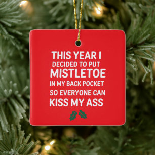 Ohyfsig jul Roligt Noel Hilarious Julgran Julgransprydnad Keramik