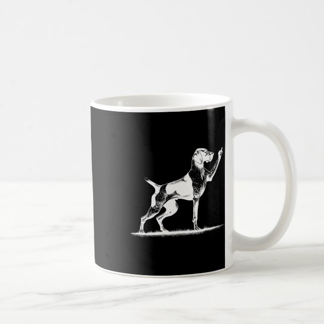 Ohyfsig Pointer Hundhål Tysk Korthårig Pointer Hun Kaffemugg (Höger)